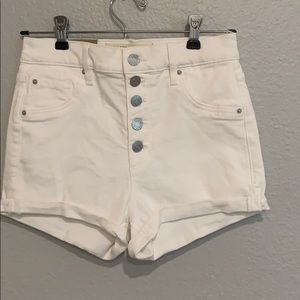 White jean shorts!